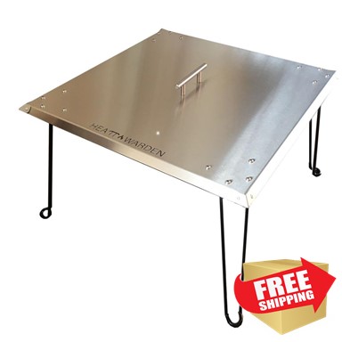 Fire Pit Heat Deflector in Stainless Steel Fire Pit Heat Deflector in Stainless Steel